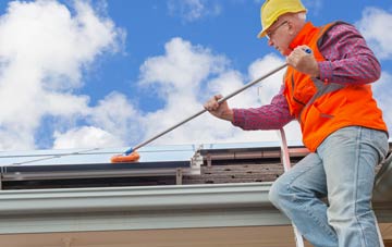 Wolverton soft wash roof cleaning